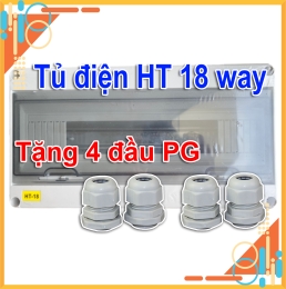 Tủ Điện Nhựa ABS Lắp Nổi Chống Nước 18 Way IP65