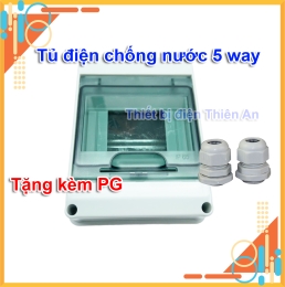 Tủ Điện Nhựa ABS Lắp Nổi Chống Nước 5 Way