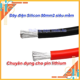Dây điện Silicon siêu mềm 50mm2 chịu nhiệt cho hệ thống lưu trữ lithium hybrid