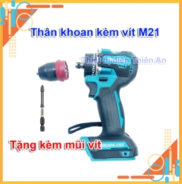 Thân máy khoan pin kèm bắn vít 3 Chức Năng động cơ Không Chổi Than Autolock 10mm Có khóa trục