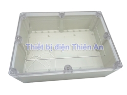 Hộp nhựa điện tử 320x240x110mm nắp trong suốt bằng mica có roăng chống nước_6