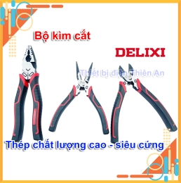 Bộ Kìm Cắt Kìm Kẹp Kìm Nhọn Delixi Cắt Thép Đa Năng 6 Inch 8 Inch