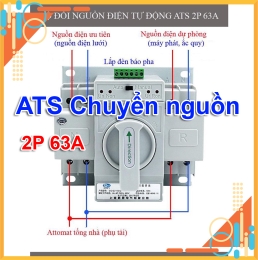 Bộ Chuyển Đổi Nguồn Tự Động ATS 2P 63A IJJ