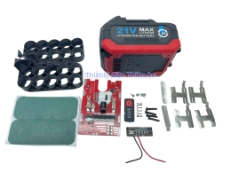 Vỏ mạch 10 cell 5S 2P 15 cell 5S 3P có cân bằng đèn led báo pin chân pin Makita phổ thông 21v_2