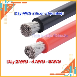Dây điện AWG silicon siêu mềm dẫn điện tốt 2AWG