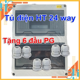 Tủ Điện Nhựa ABS Lắp Nổi Chống Nước 24 Way IP65