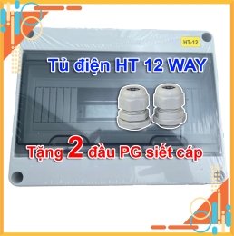 Tủ Điện Nhựa ABS Lắp Nổi Chống Nước 12 Way