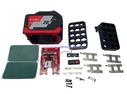 Vỏ mạch 10 cell 5S 2P 15 cell 5S 3P có cân bằng đèn led báo pin chân pin Makita phổ thông 21v_6