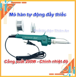 Mỏ hàn thiếc tự động đầy thiếc công suất 200w điều chỉnh nhiệt độ có màn hình hiển thị nhiệt độ