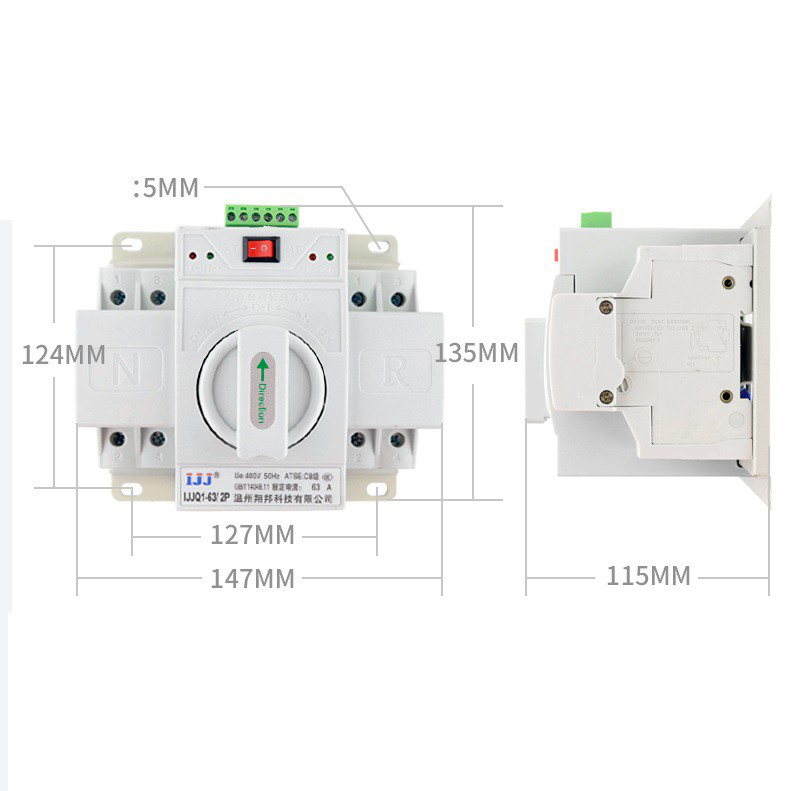 Bộ Chuyển Đổi Nguồn Tự Động ATS 2P 63A - 01